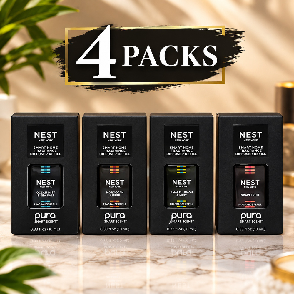 NEST New York Pura Smart Home Fragrance Refills 4 Pack 0.33 oz
